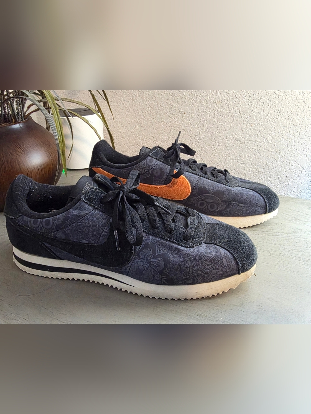 Nike Cortez Basic Premium QS "Day of the Dead" Size 10
